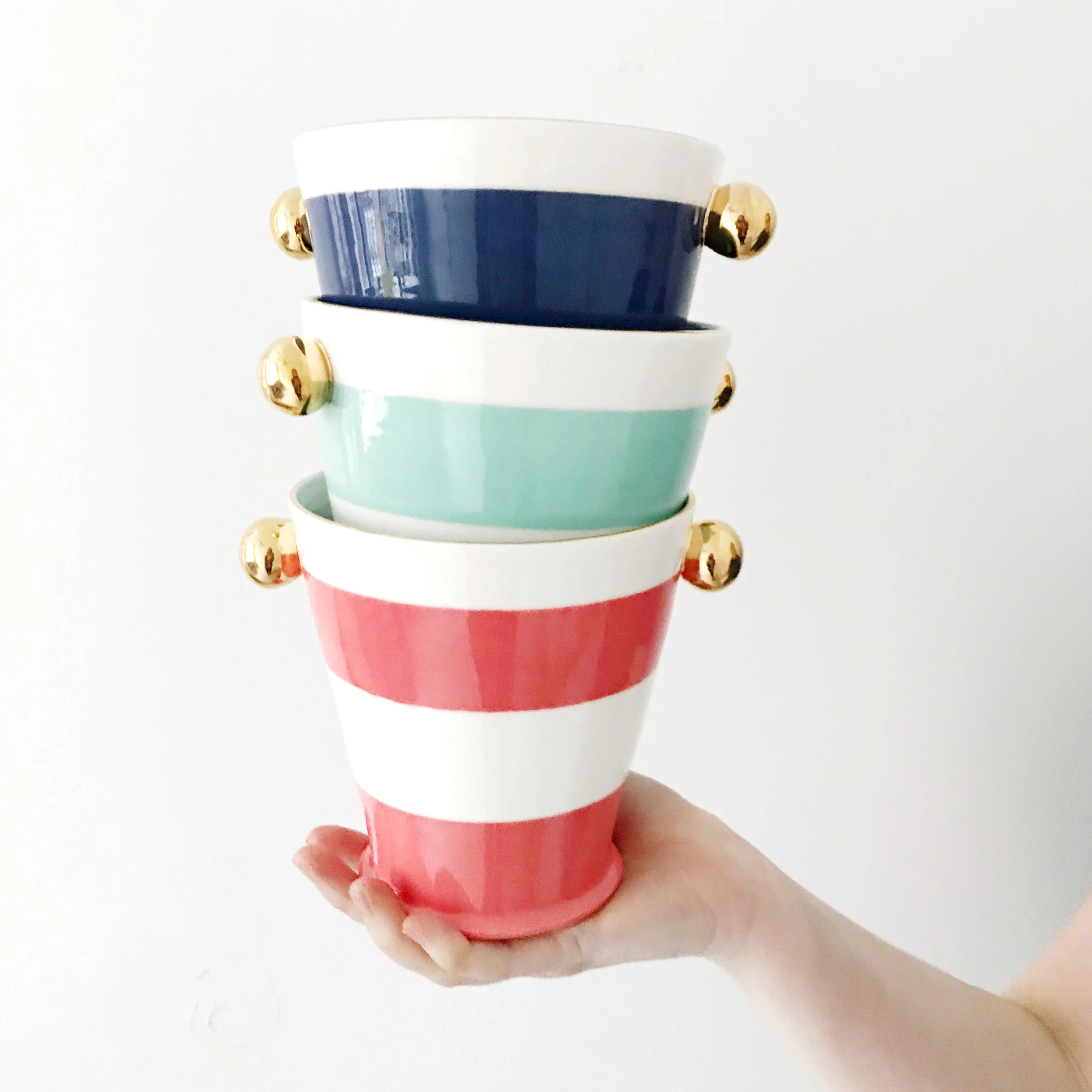 Canopy Stripe Herb Pot