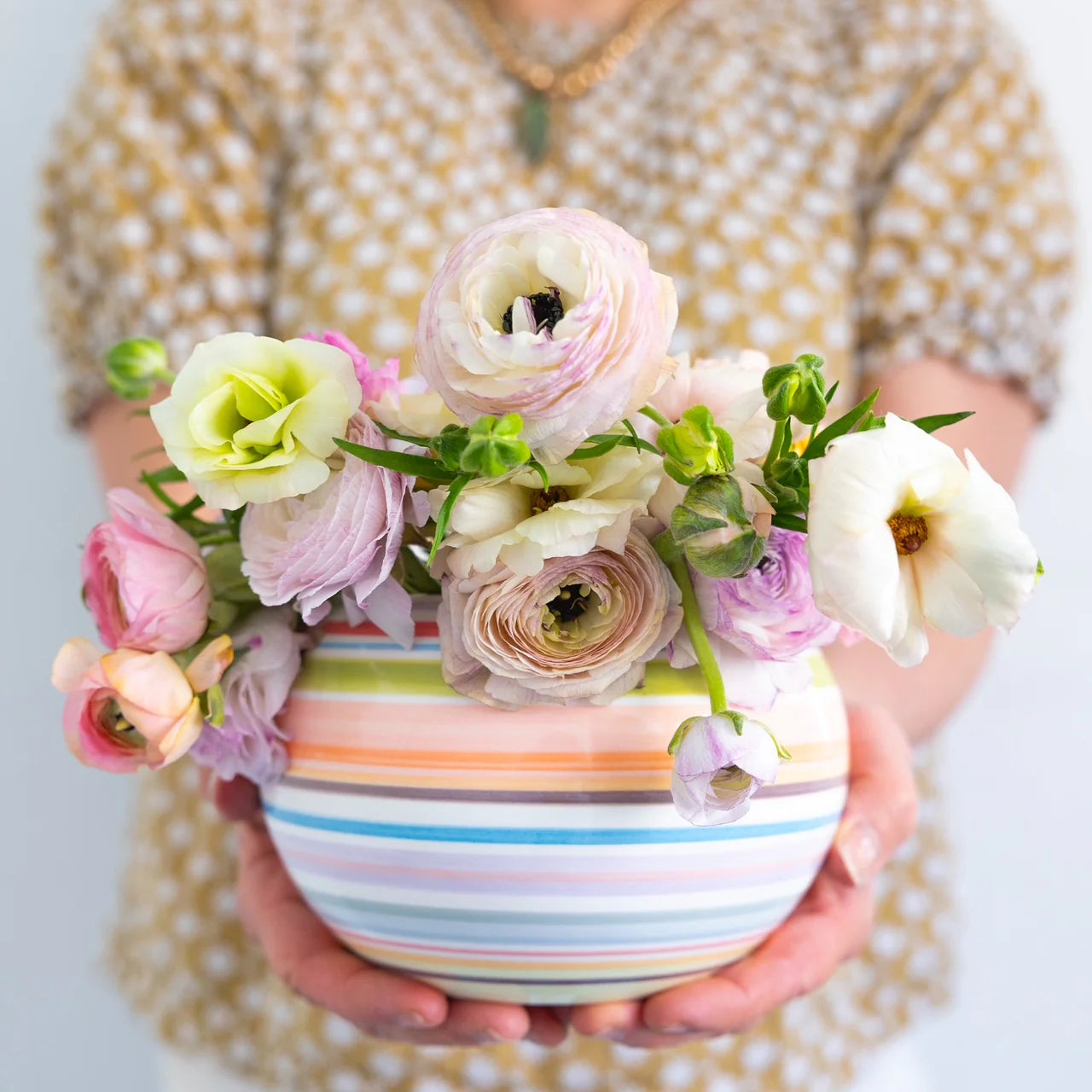 Small Belly Bowl in Soho Stripe Du Jour