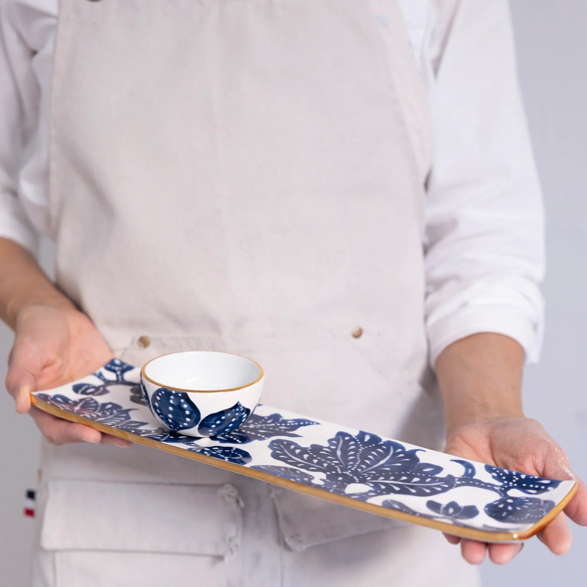 Jasmine Oyster Tray w/Pinch Bowl