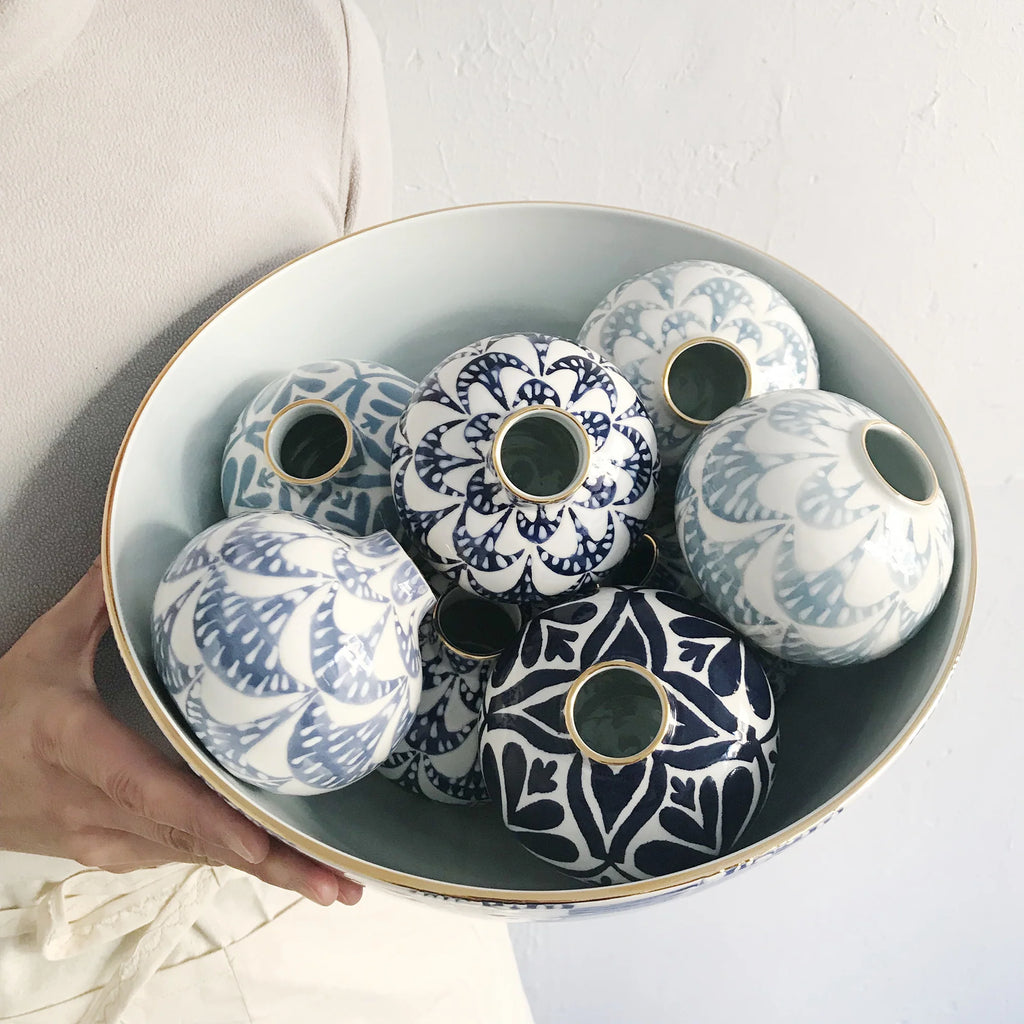 Fans Bud Vase in Delft