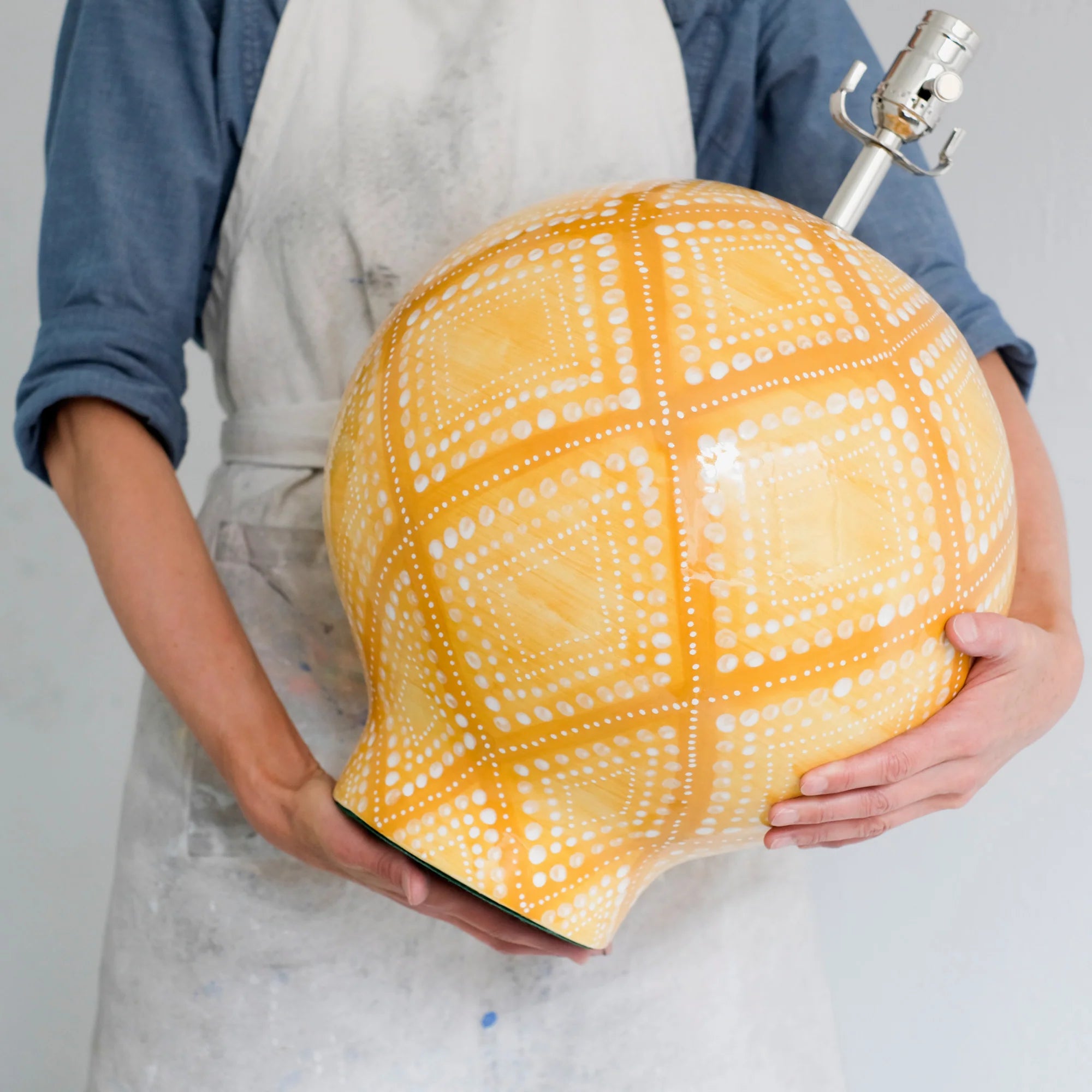 Large Ball Lamp in Tjanting