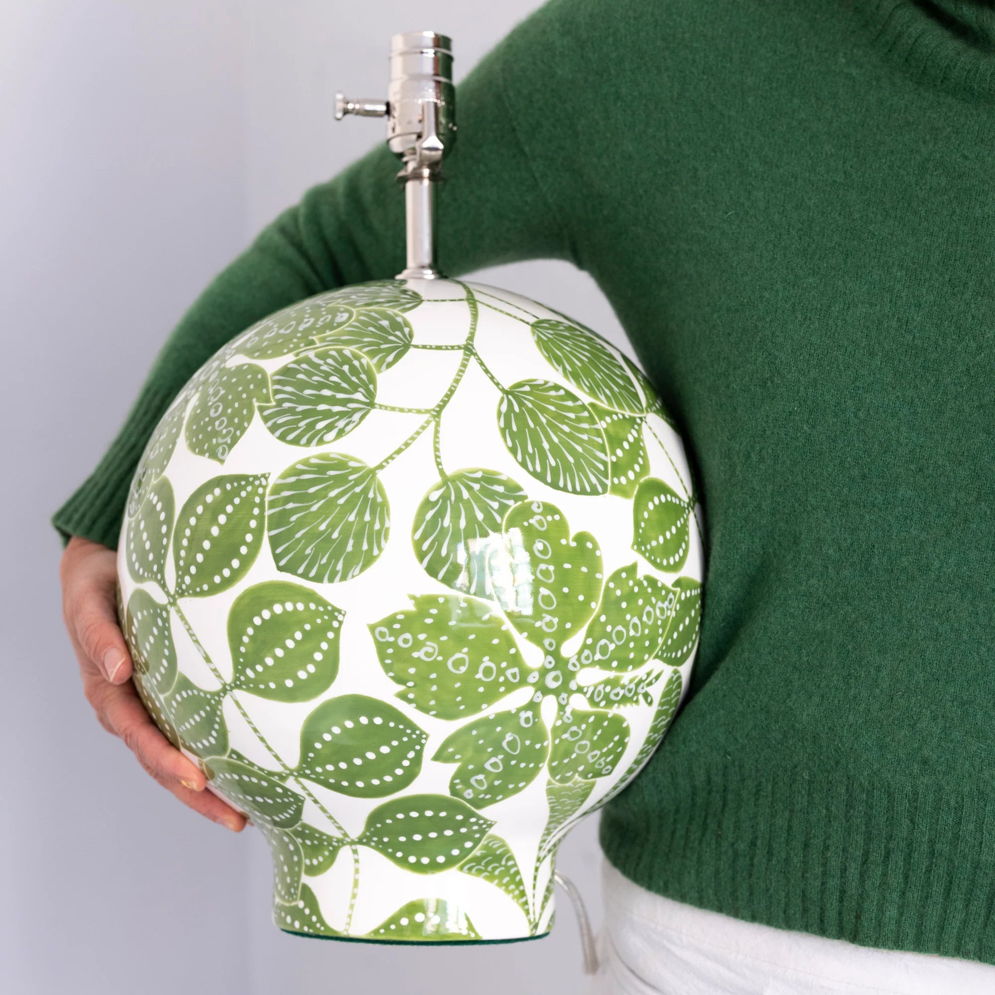 Ball Lamp in Bali Toile