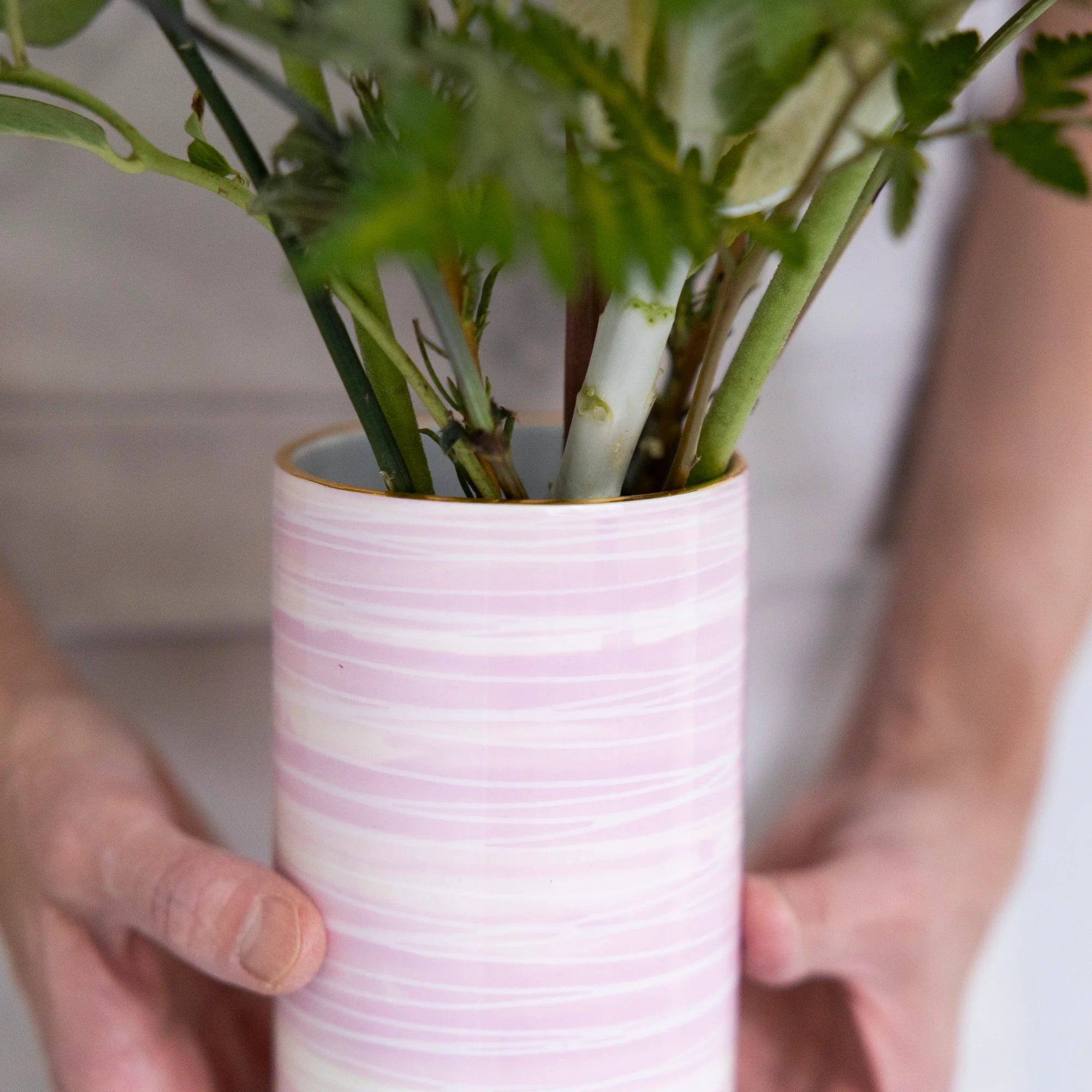 4th Day of Xmas- Whippet #6 Cylinder Vase