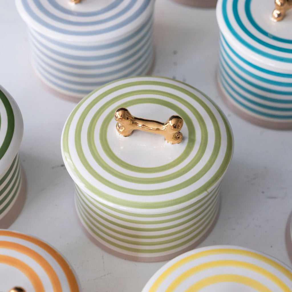 Jill Rosenwald X Polkadog Bone Jar- Pear