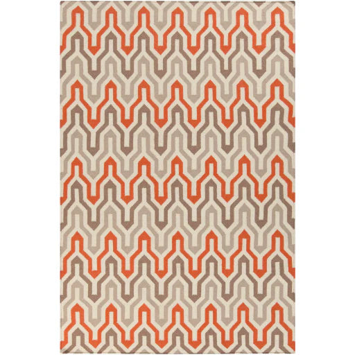 Fallon Rug, Orange/Tan