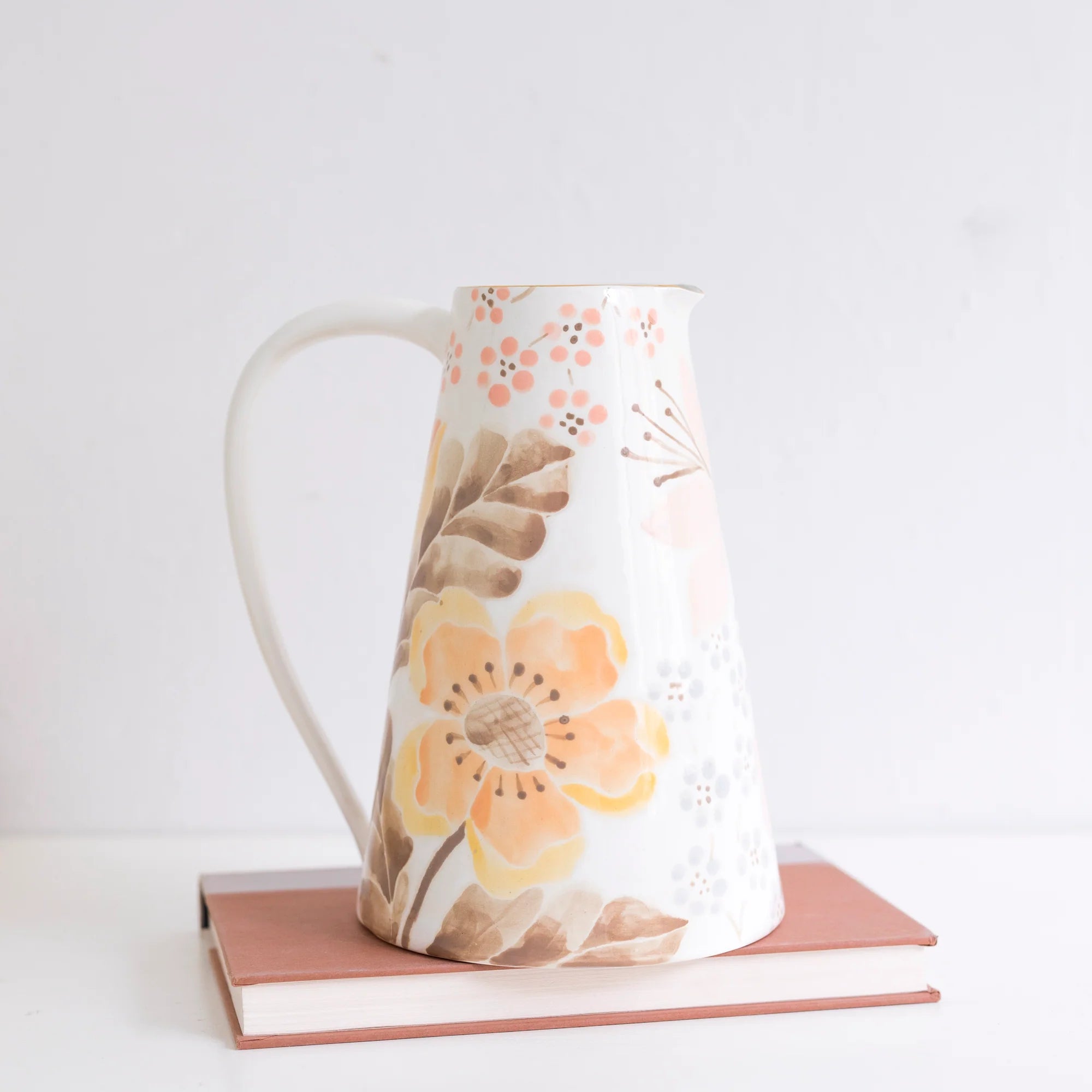 Large Pitcher in Poppy Multi