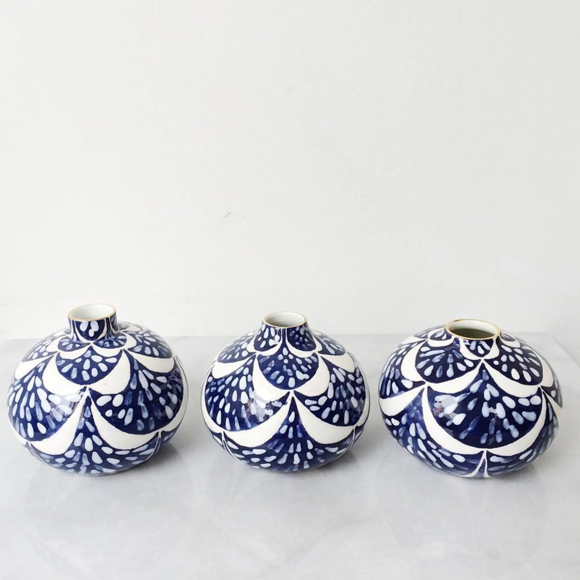 Fans Bud Vase in Delft