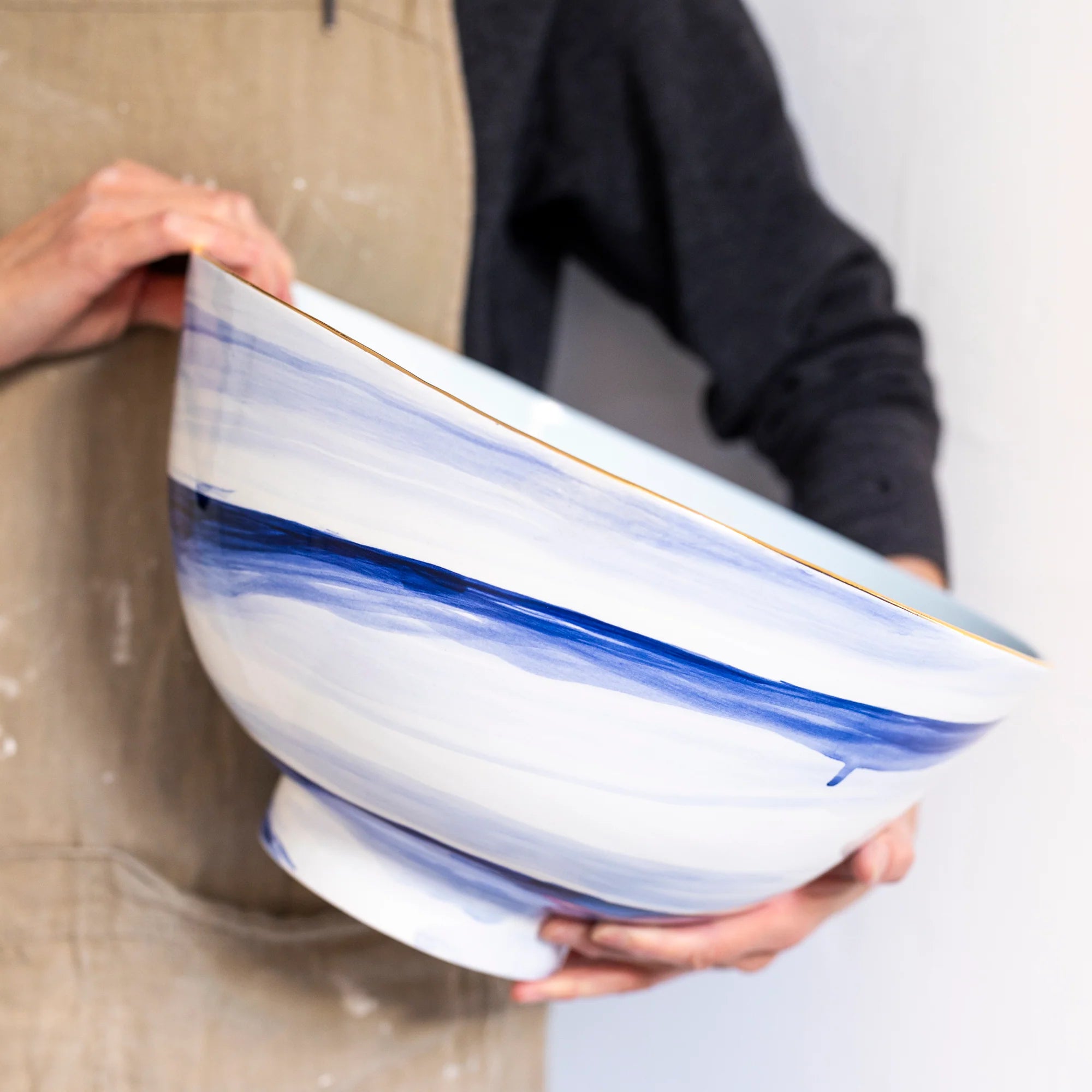 Extra Large Coper Bowl in Swish Alps