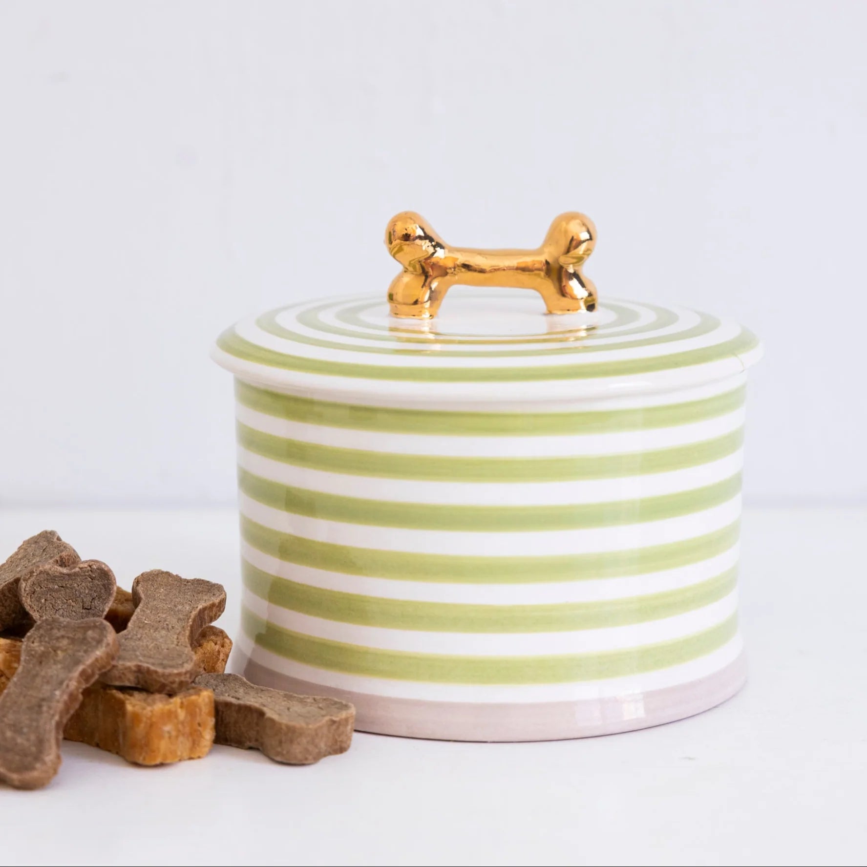 Jill Rosenwald X Polkadog Bone Jar- Pear