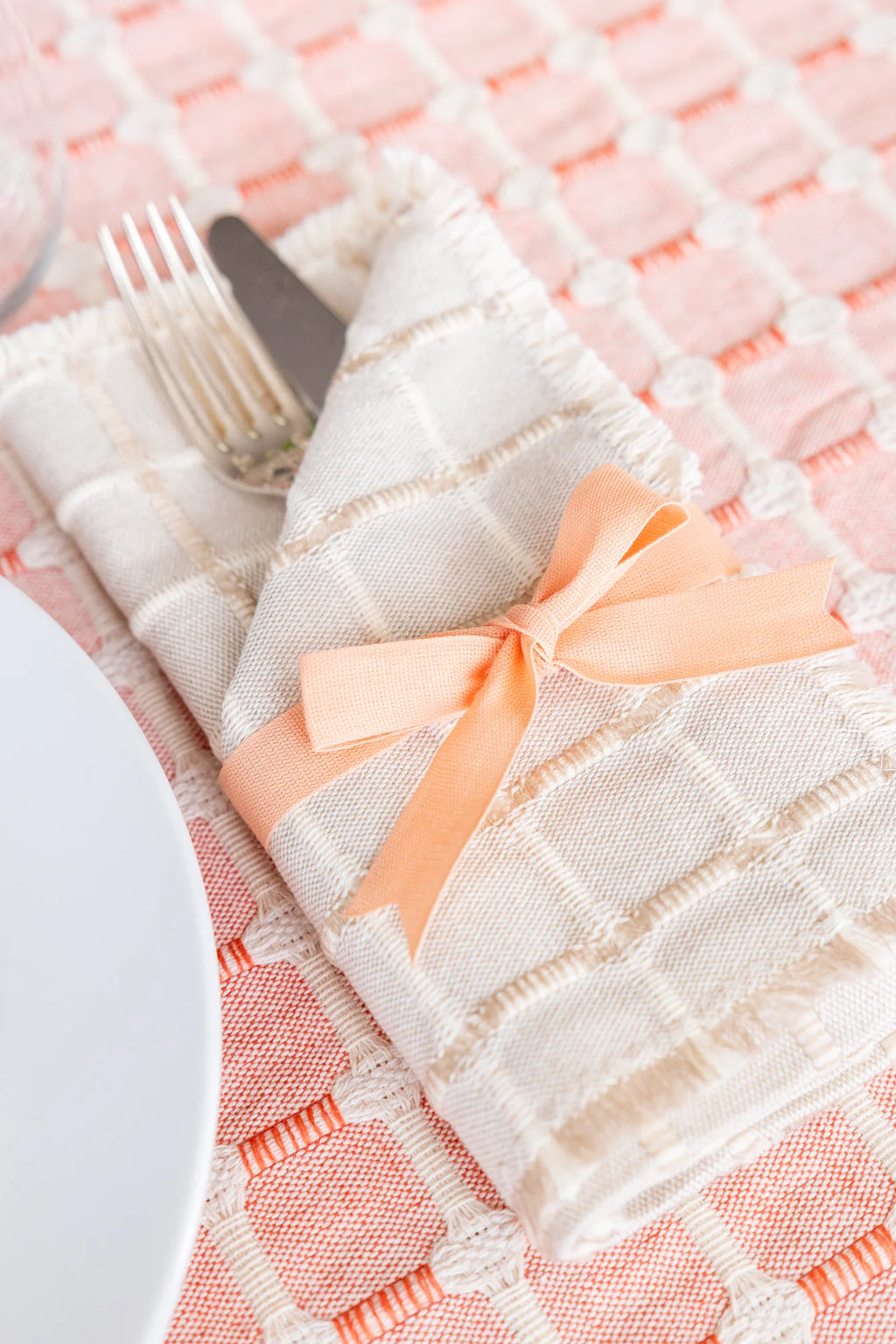 Hopsack Set of 4 Napkins- Taupe