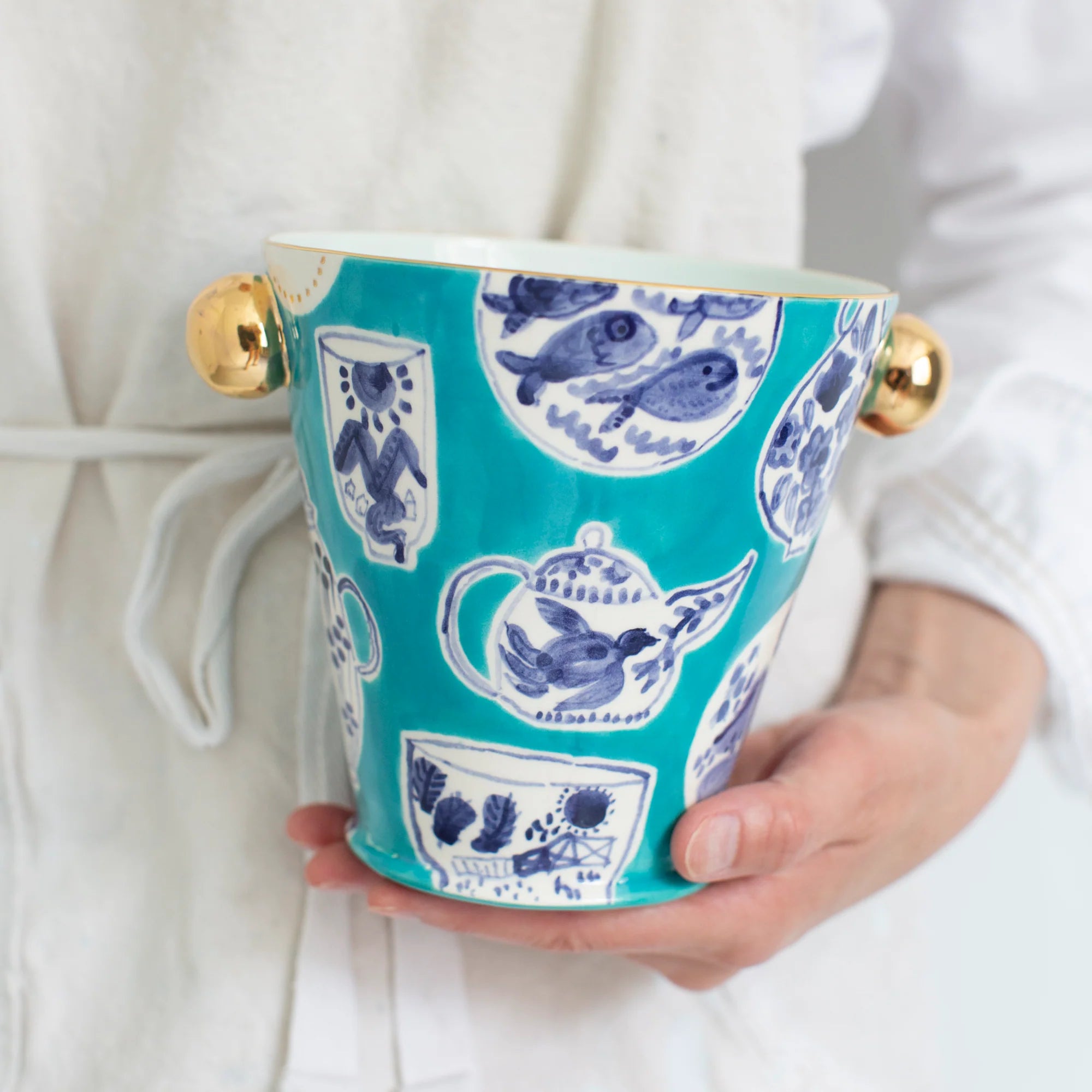 Freer House Herb Pot in Carib