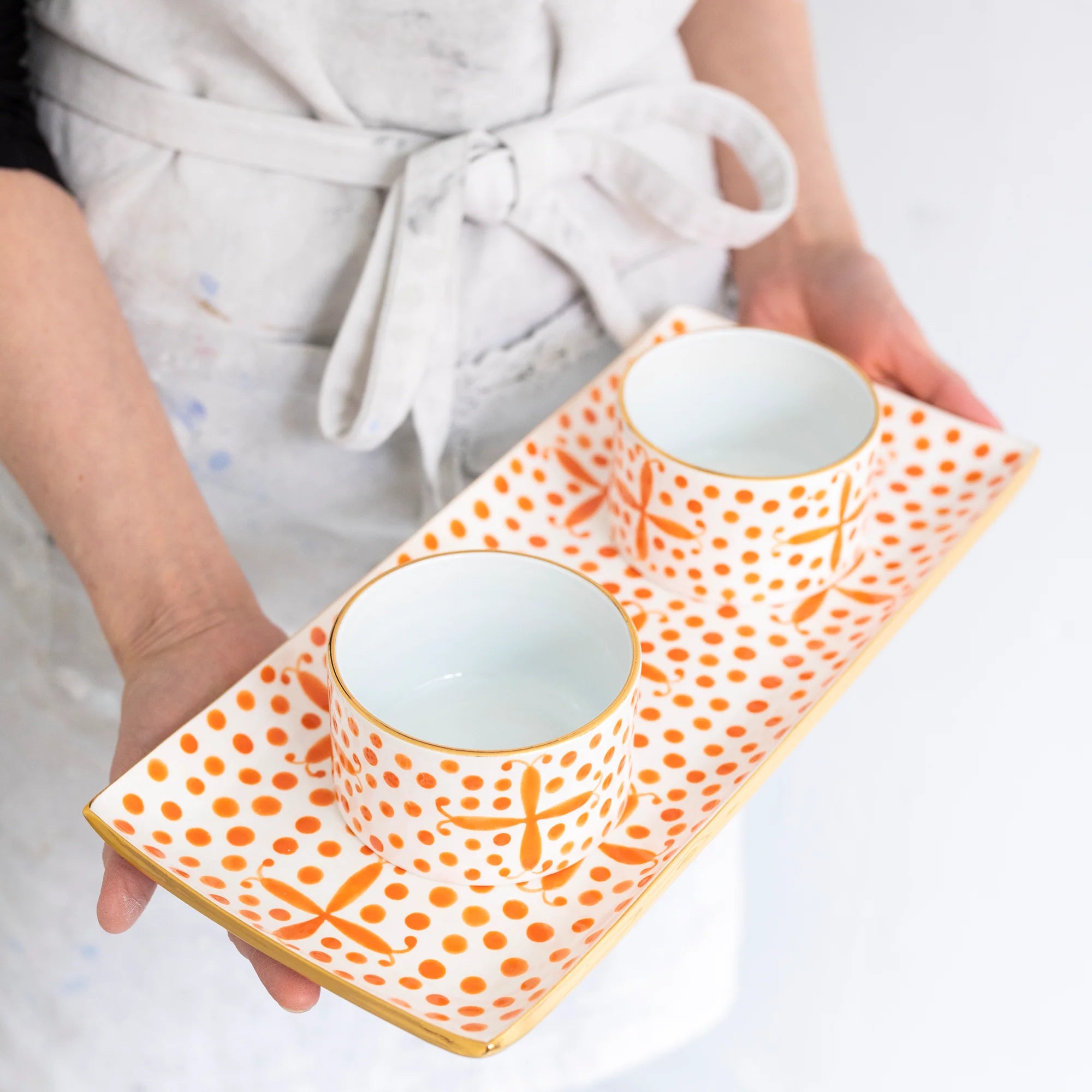 Cocktail Tray in Kooky Dots