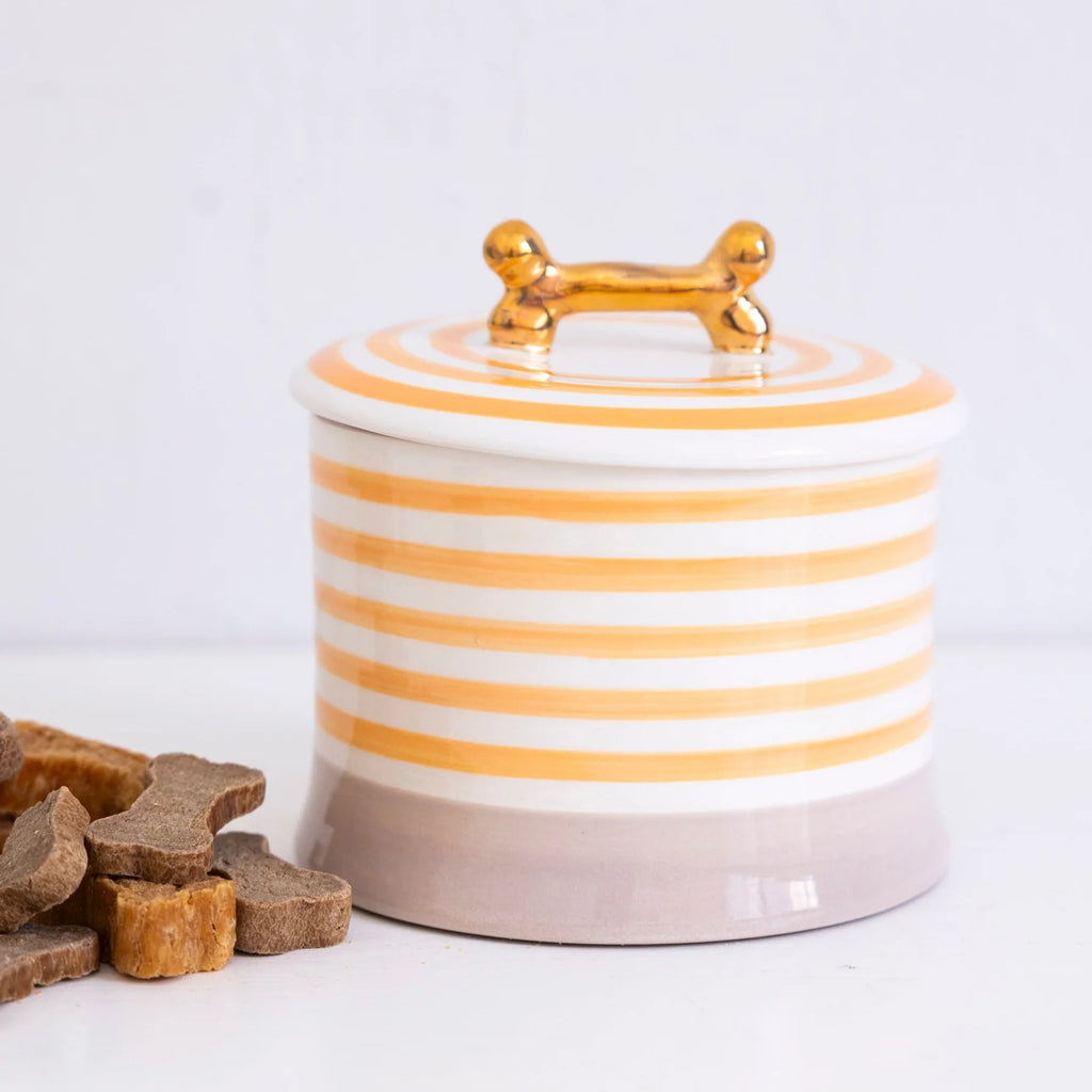 Ready to Ship- Jill Rosenwald X Polkadog Bone Jar- OJ