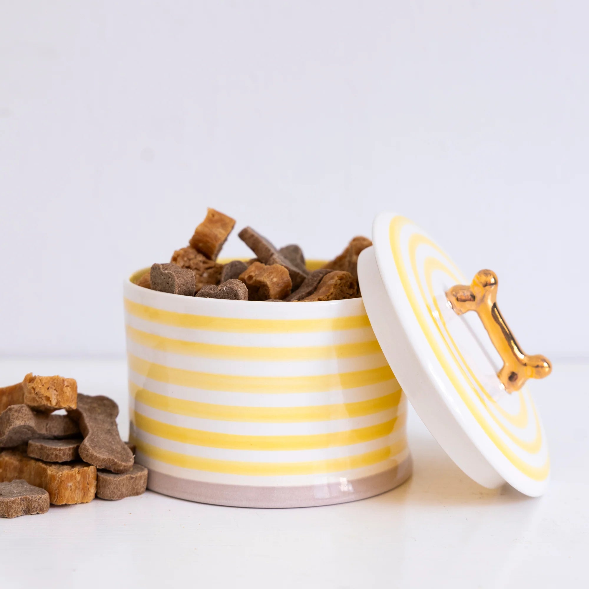 Jill Rosenwald X Polkadog Bone Jar- Bright Saffron