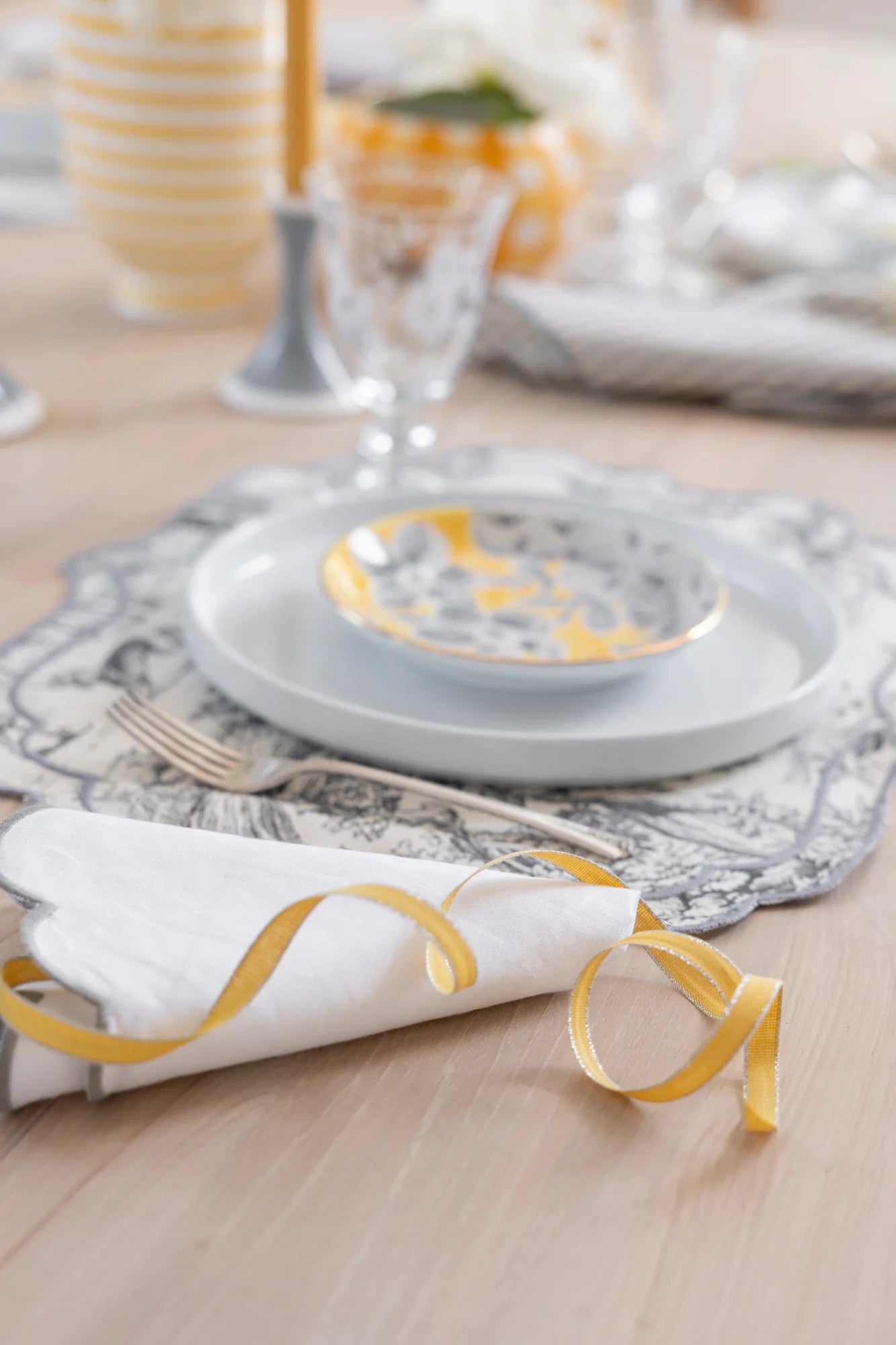 Ochre/Silver- Drittofilo Cotton Ribbon