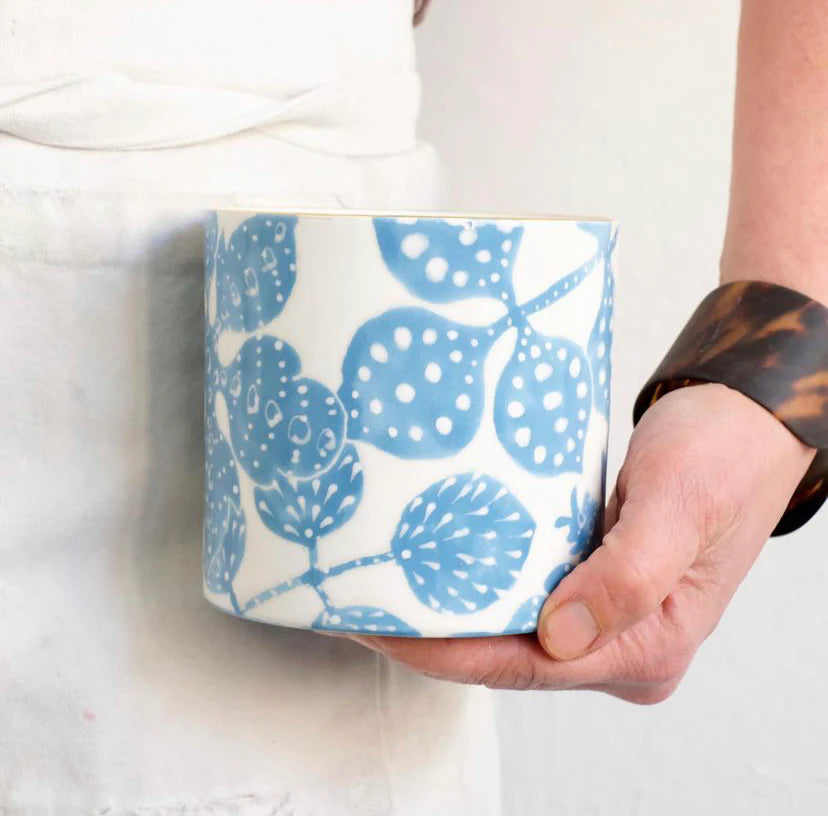 Bali Toile Peony Vase