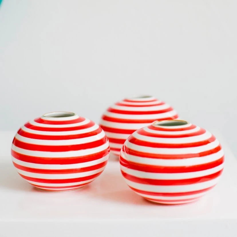 Bud Vase in Slinky Stripe
