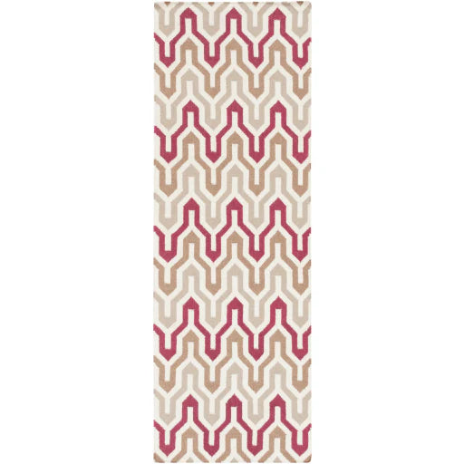 Fallon Rug, Dark Red/Ivory