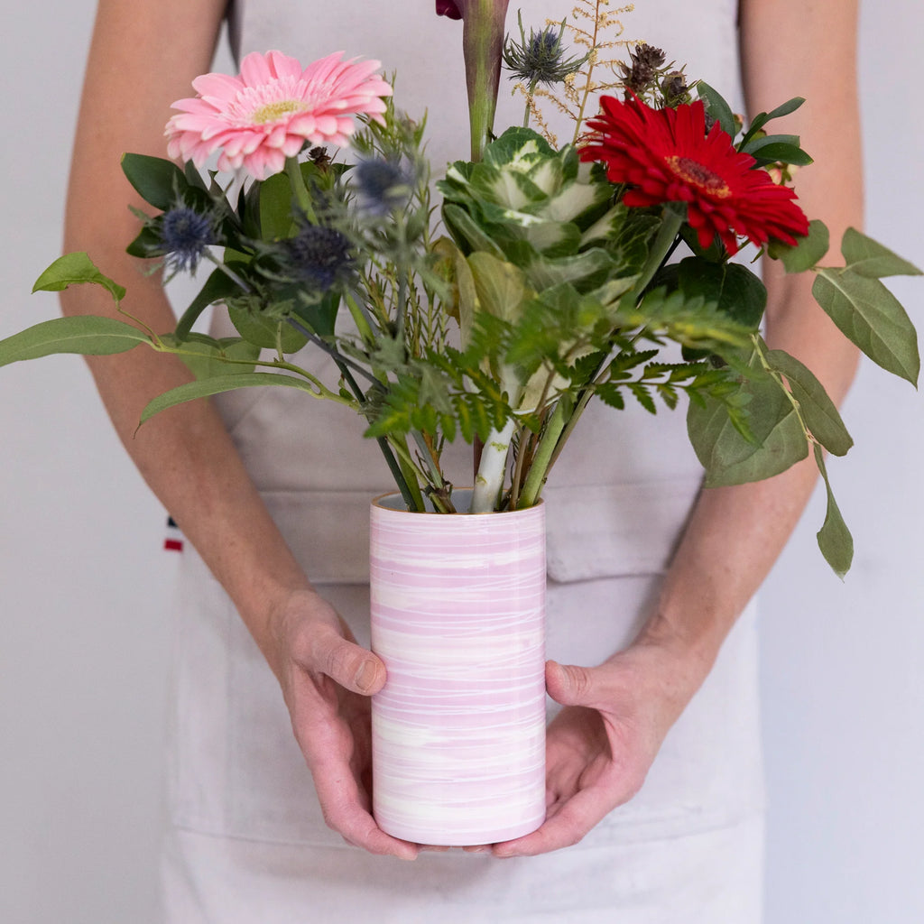 4th Day of Xmas- Whippet #6 Cylinder Vase