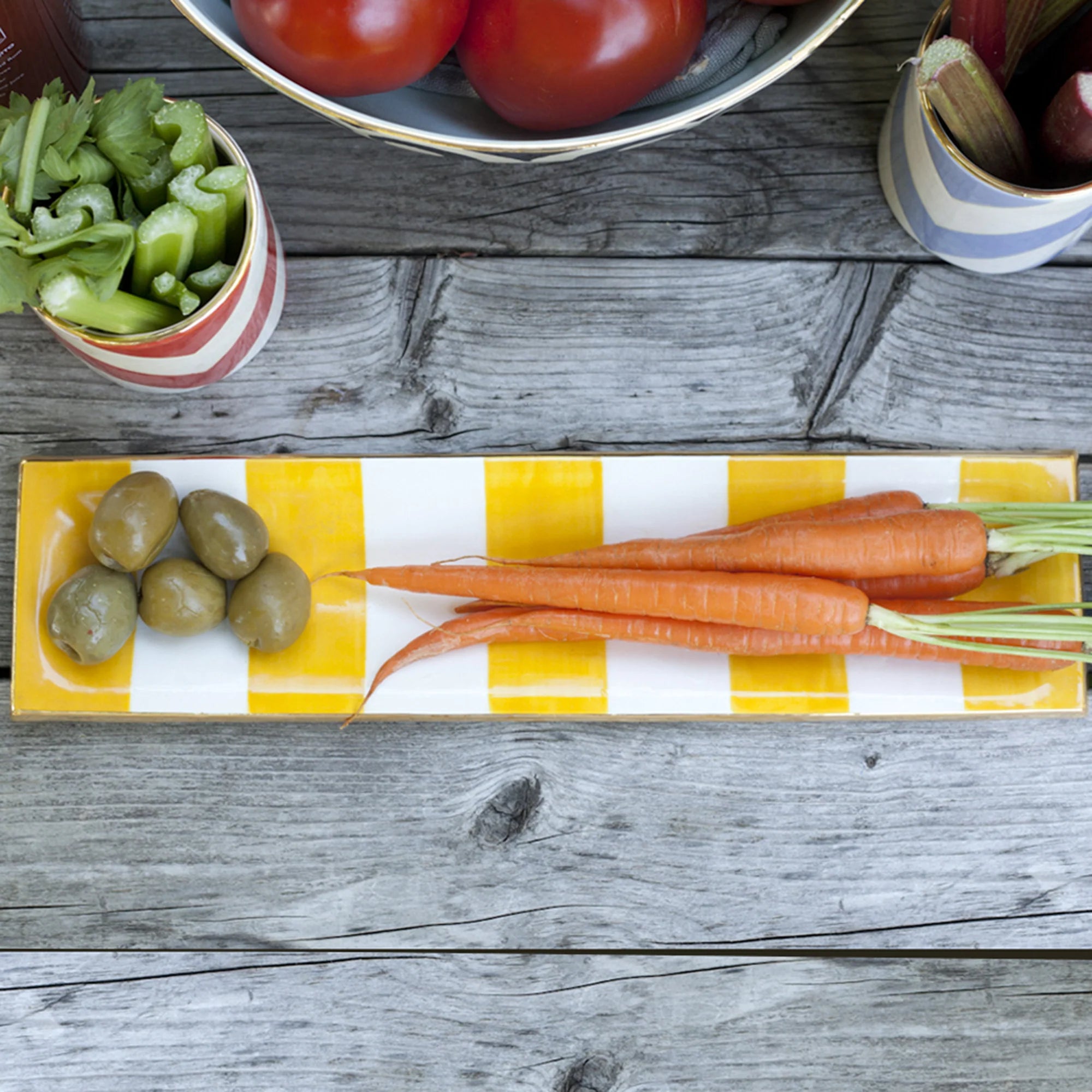 Canopy Stripe Ritz Tray