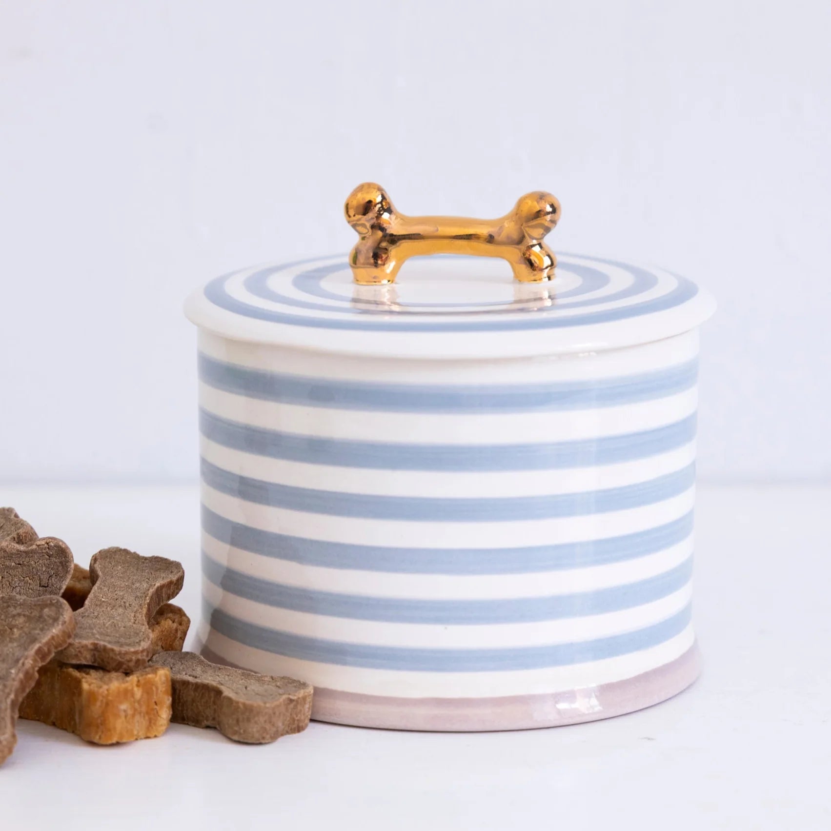 Jill Rosenwald X Polkadog Bone Jar- Morning Fog