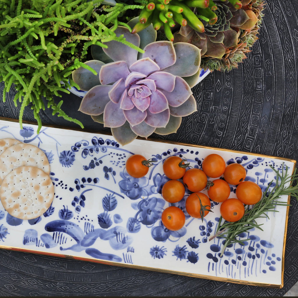 Erin Gates Delft Baguette Tray