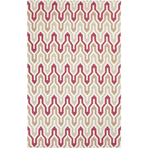 Fallon Rug, Dark Red/Ivory